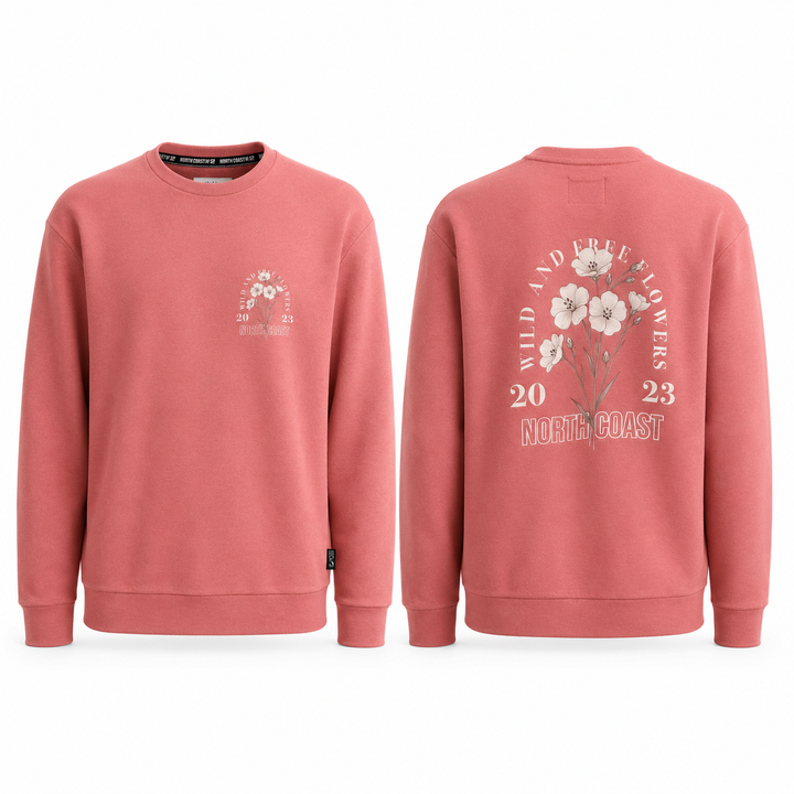 Floral Flax Sweater