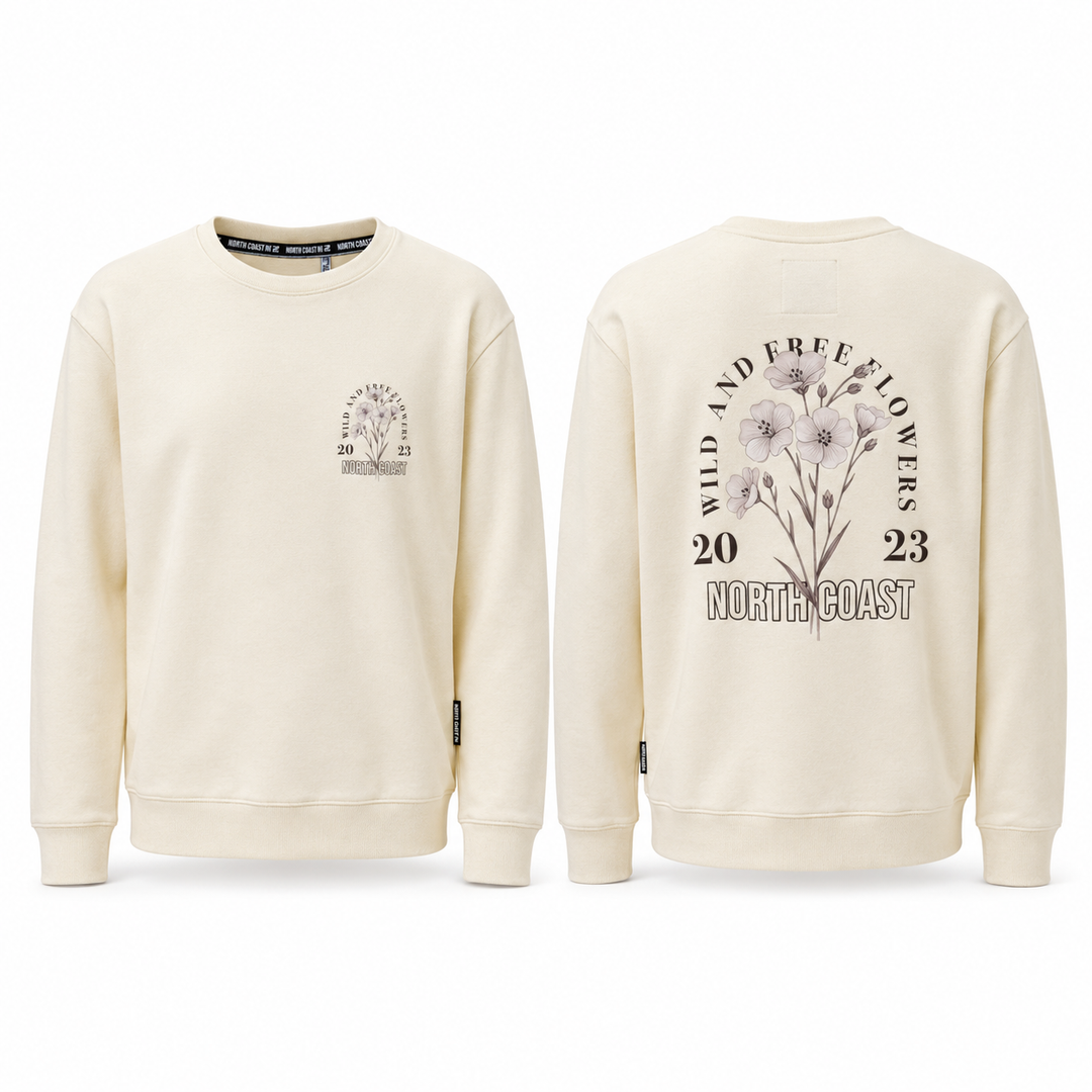 Floral Flax Sweater