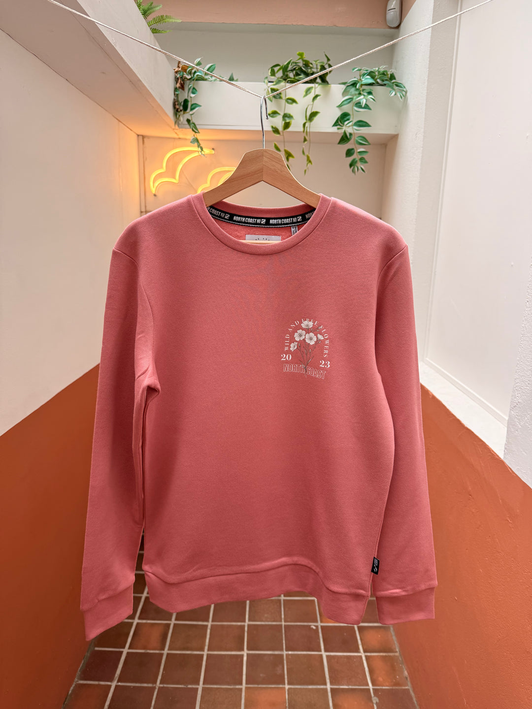 Floral Flax Sweater