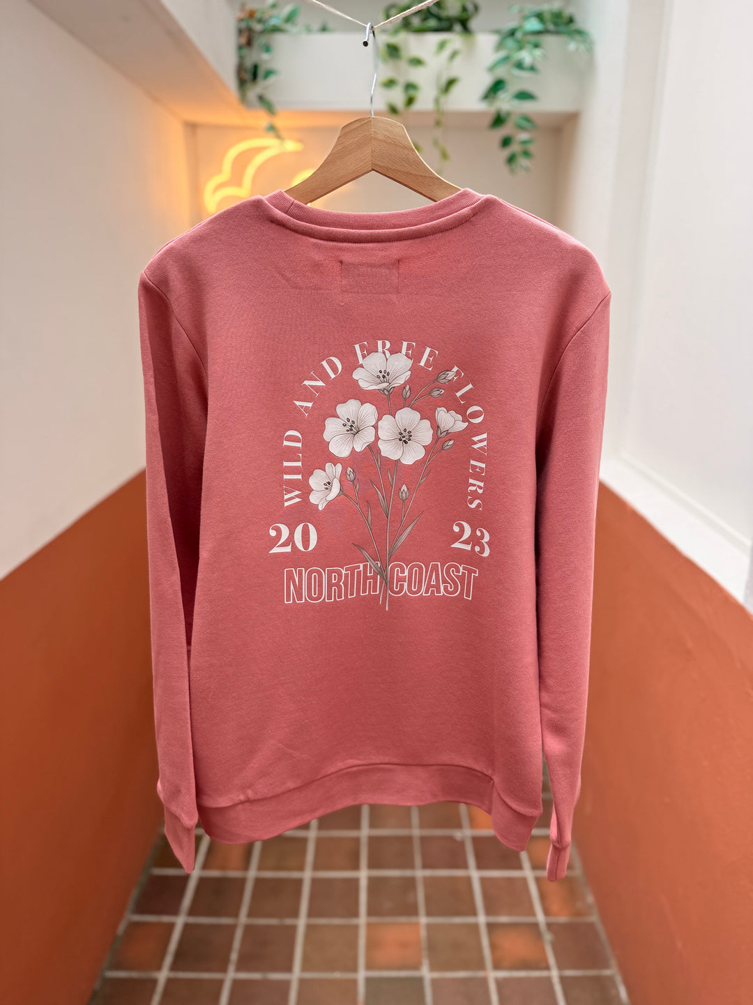 Floral Flax Sweater
