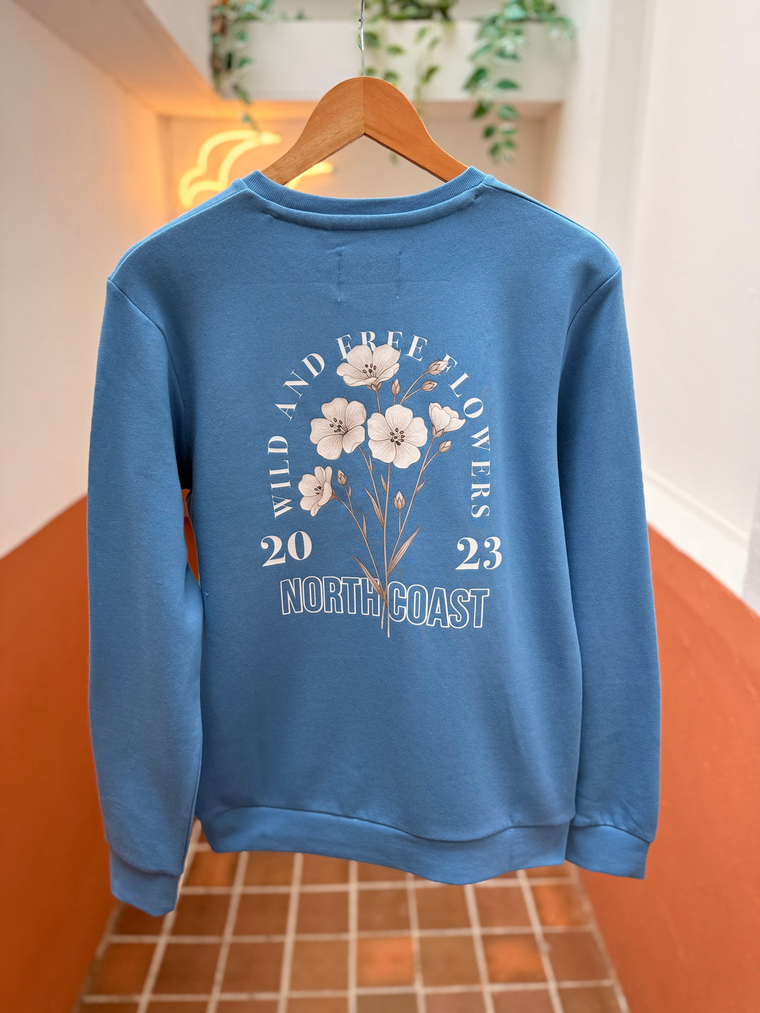 Floral Flax Sweater