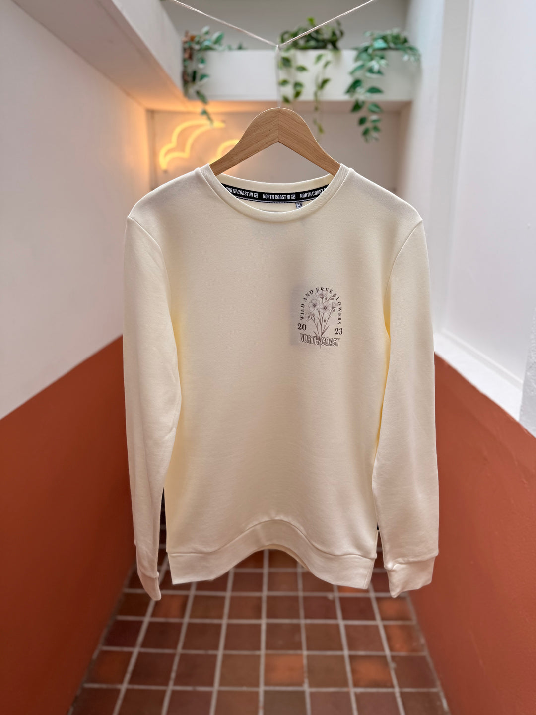 Floral Flax Sweater