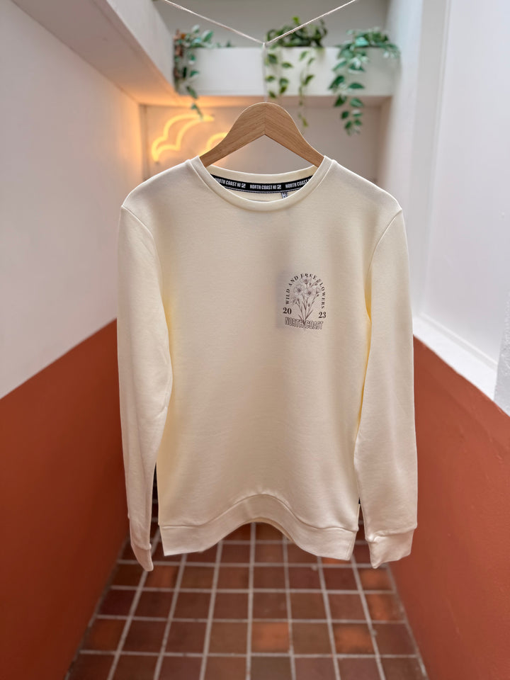 Floral Flax Sweater