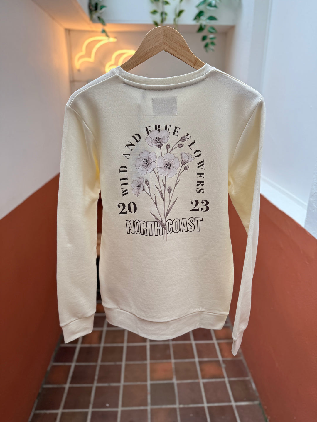 Floral Flax Sweater
