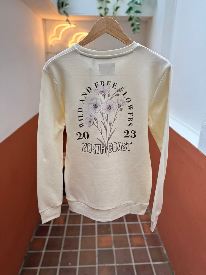 Floral Flax Sweater