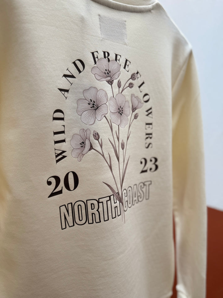 Floral Flax Sweater
